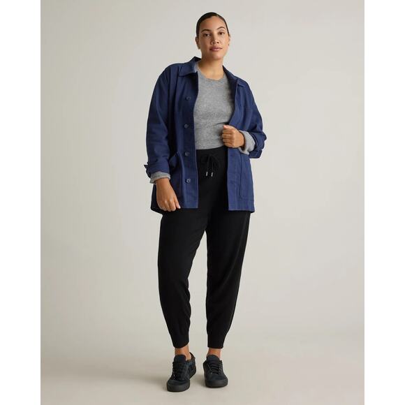 Quince Mongolian Cashmere Sweatpants Joggers Black Size S NWT Luxury - Picture 1 of 14